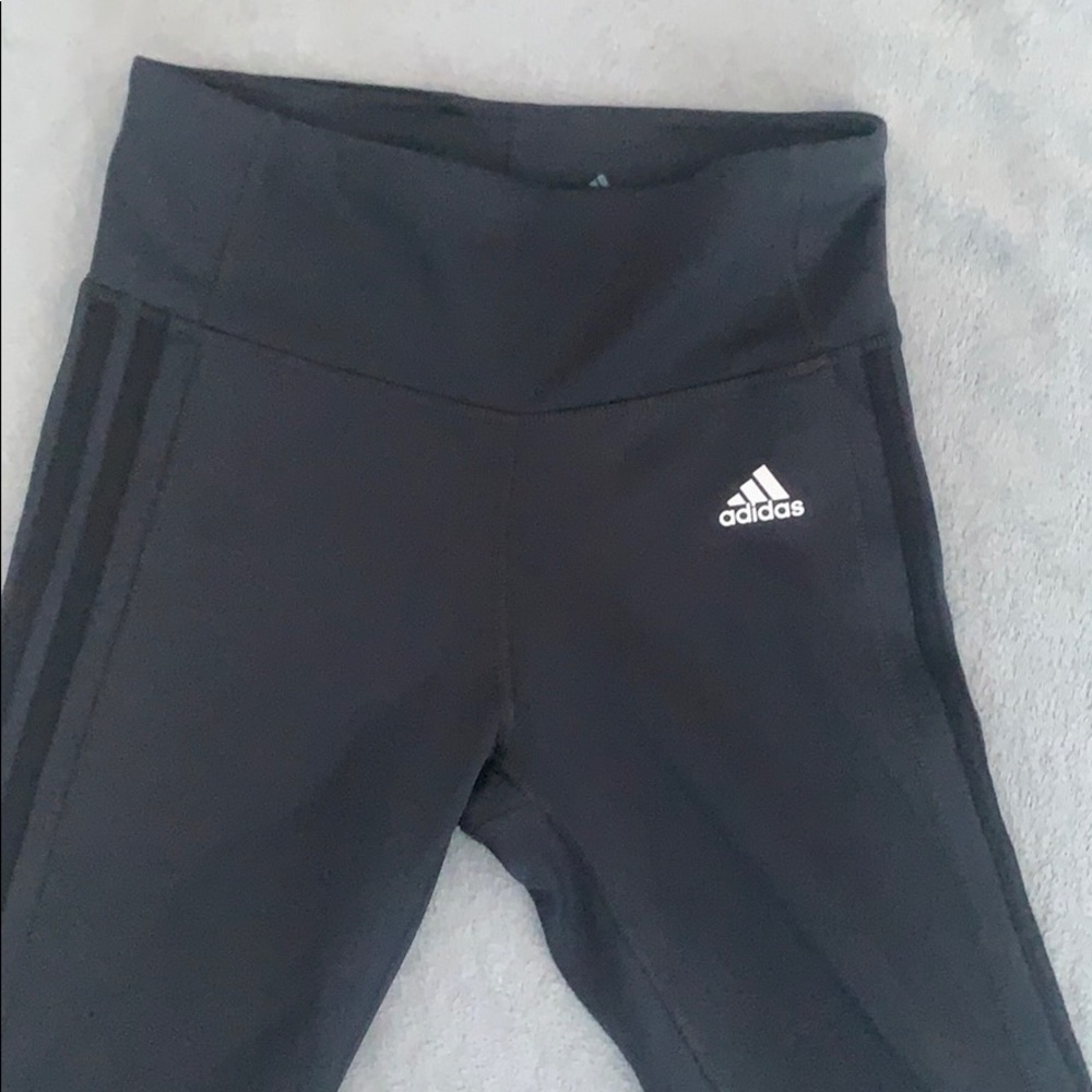 Grey Stripe Adidas Leggings